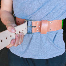Load image into Gallery viewer, Leather Weightlifting Belt