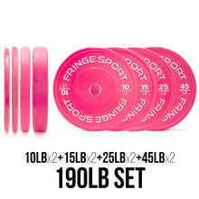 Load image into Gallery viewer, Pink Bumper Plate Sets
