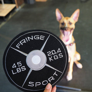 Weight Plate Dog Chew Toy